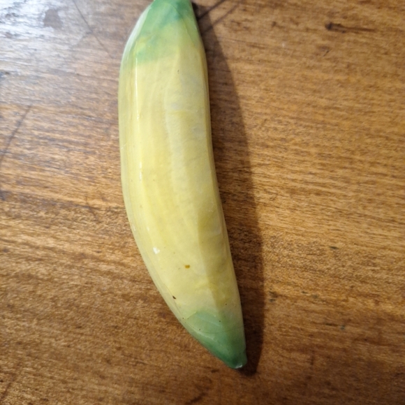 Vintage Italian Polished Alabaster Stone Fruit/Banana Pear Food Decor - Picture 5 of 11